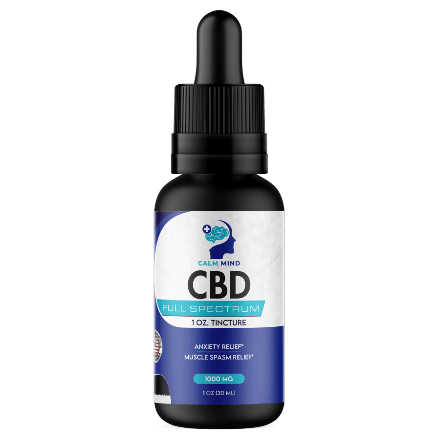 Calm Mind CBD Full Spectrum – 1000mg Tincture for Natural Wellness